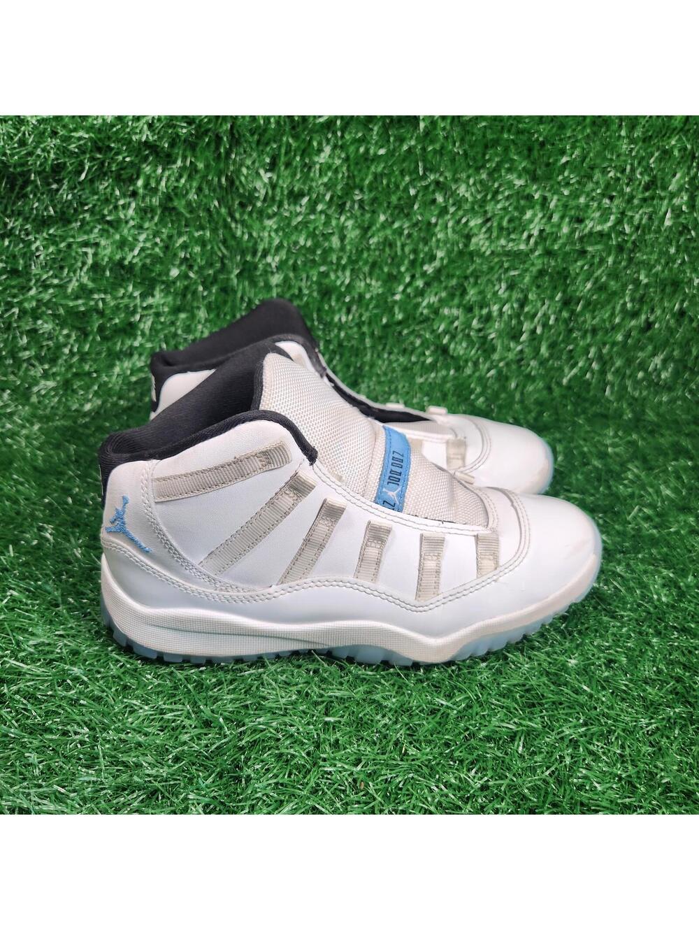 Jordan 11 Retro Legend Blue Shoes Youth Size 3Y White Boys Basketball 378039-104